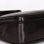 Chanel Turnlock Front Pocket Shoulder Bag Black Lambskin 24K GP