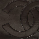 Chanel Turnlock Front Pocket Shoulder Bag Black Lambskin 24K GP