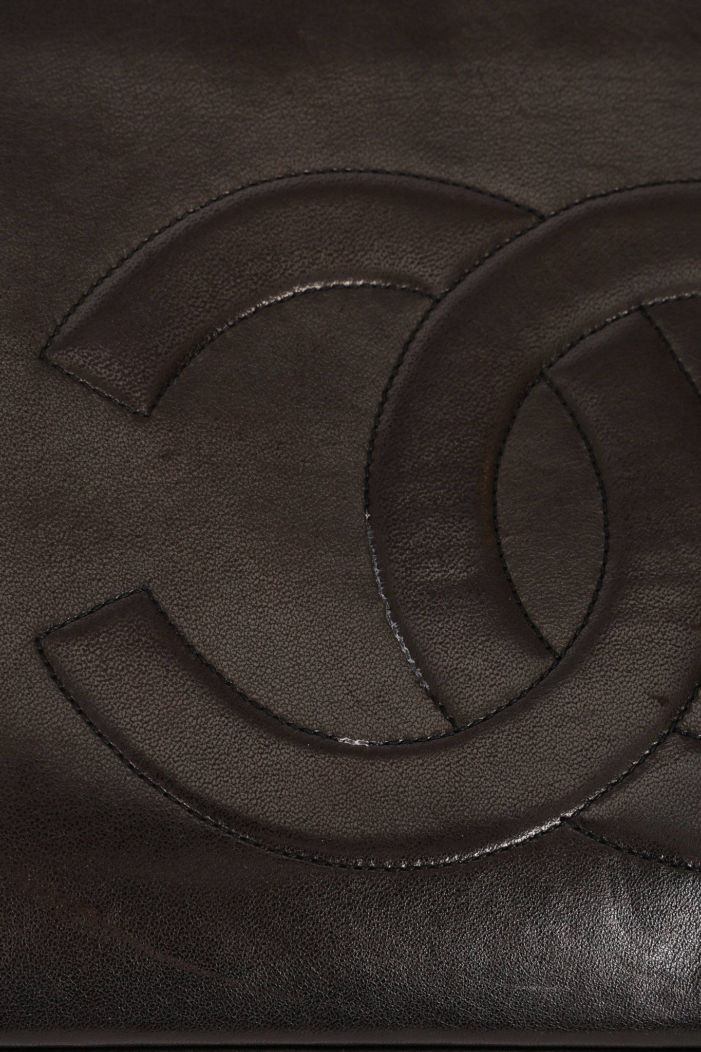 Chanel Turnlock Front Pocket Shoulder Bag Black Lambskin 24K GP