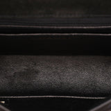 Chanel Mini Square Flap Black Suede 24K GP
