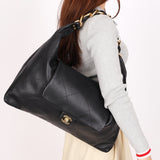 Chanel Maxi CC Hobo Black Calfskin AGHW