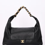 Chanel Maxi CC Hobo Black Calfskin 2025 AGHW