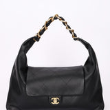 Chanel Maxi CC Hobo Black Calfskin 2025 AGHW