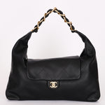 Chanel Maxi CC Hobo Black Calfskin AGHW
