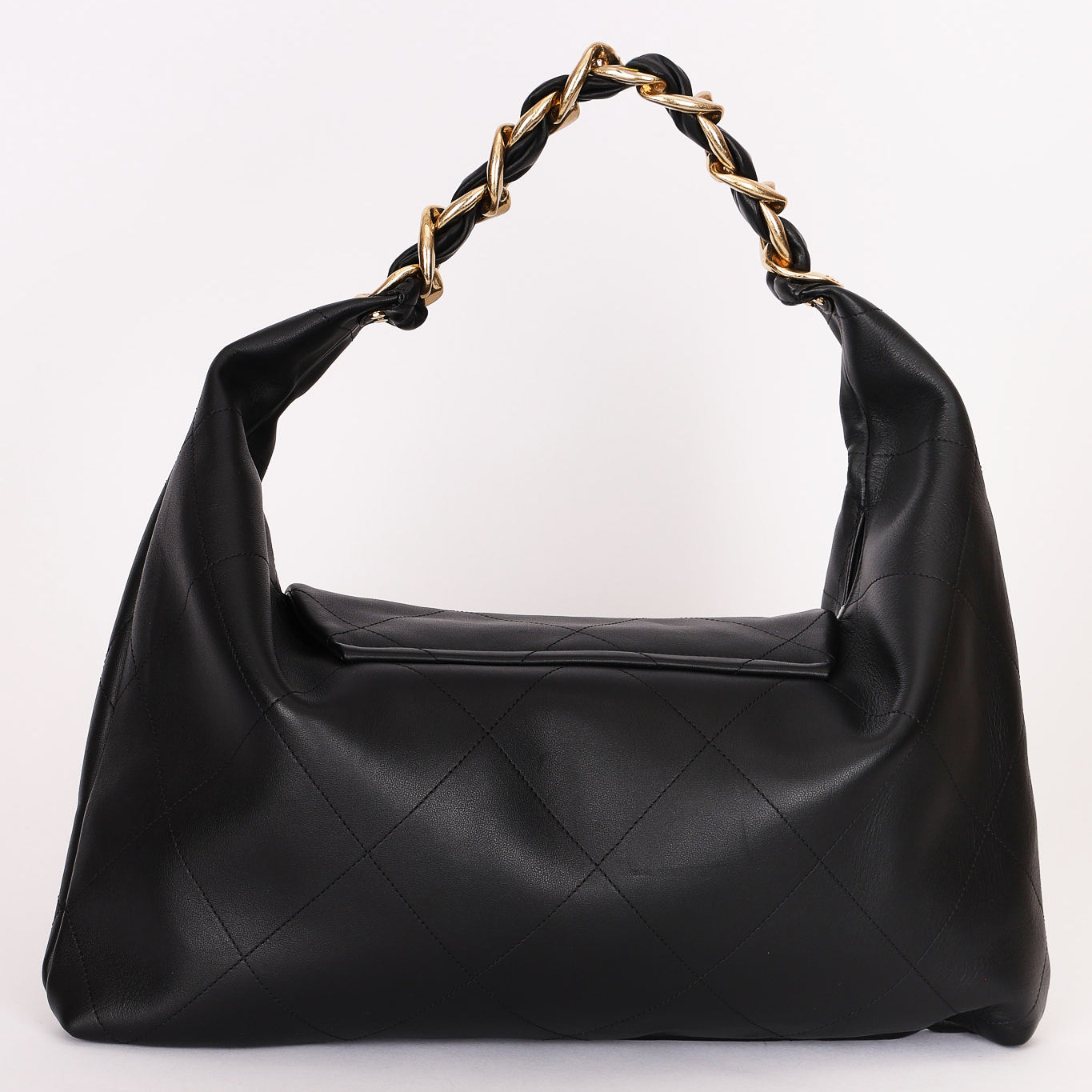 Chanel Maxi CC Hobo Black Calfskin AGHW