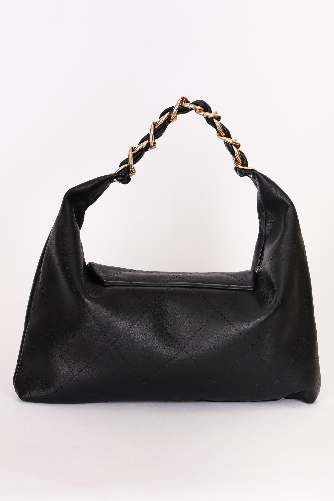 Chanel Maxi CC Hobo Black Calfskin AGHW