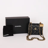 Chanel Mini Wallet on Chain Black Caviar GHW