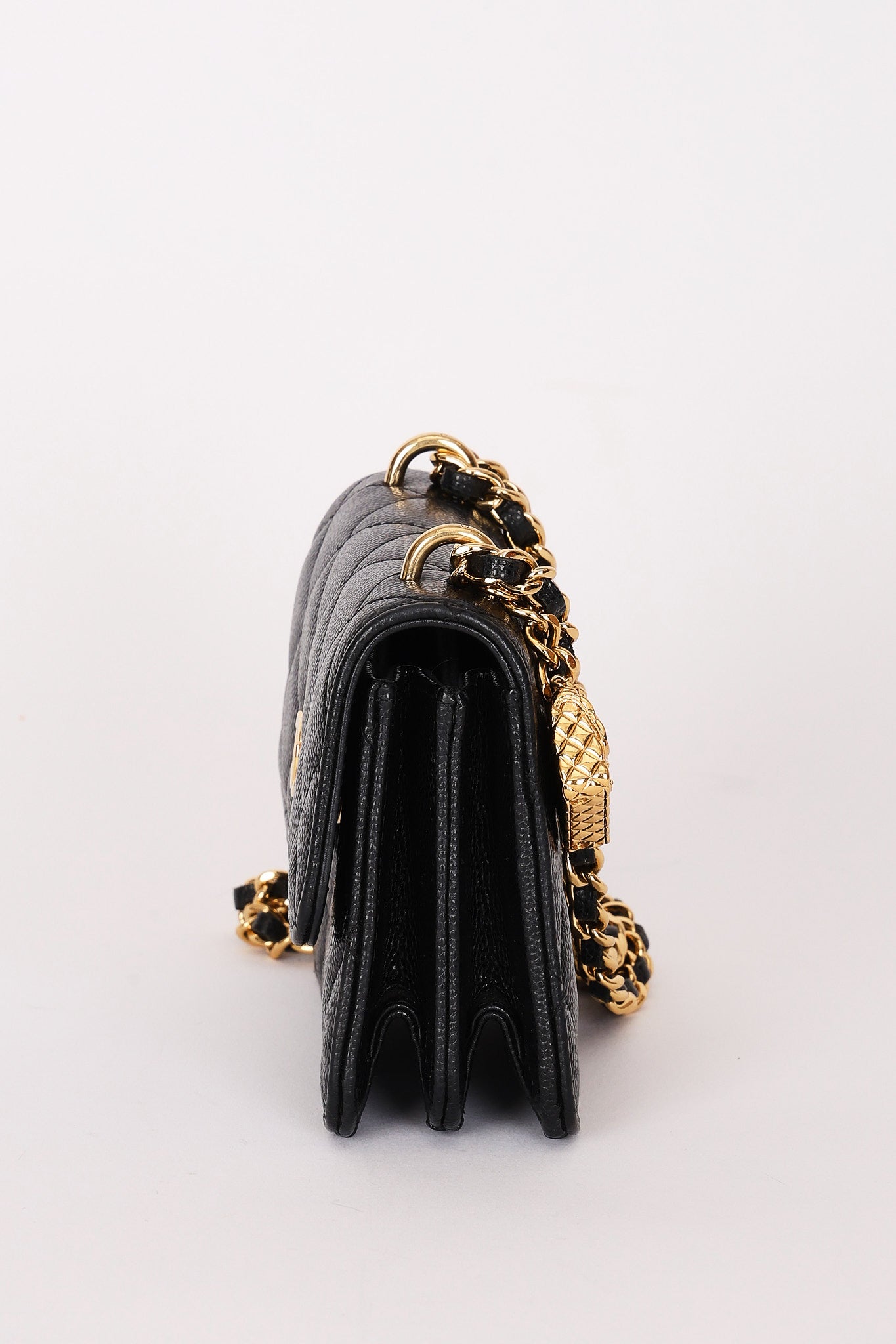 Chanel Mini Wallet on Chain Black Caviar GHW