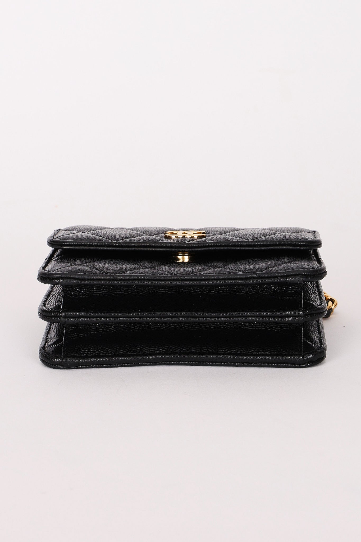 Chanel Mini Wallet on Chain Black Caviar GHW