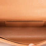 Chanel Chain Match Top Handle Clutch With Chain Dark Beige Caviar CGHW
