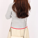Chanel Wallet on Chain White Iridescent Calfskin RHW