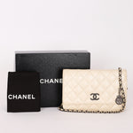 Chanel Wallet on Chain White Iridescent Calfskin RHW