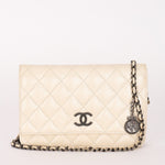 Chanel Wallet on Chain White Iridescent Calfskin RHW
