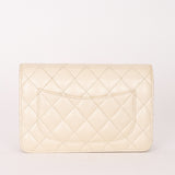 Chanel Wallet on Chain White Iridescent Calfskin RHW