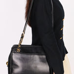 Chanel Triple CC Tote Black Lambskin 24K GP