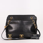 Chanel Triple CC Tote Black Lambskin 24K GP