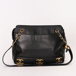 Chanel Triple CC Tote Black Lambskin 24K GP