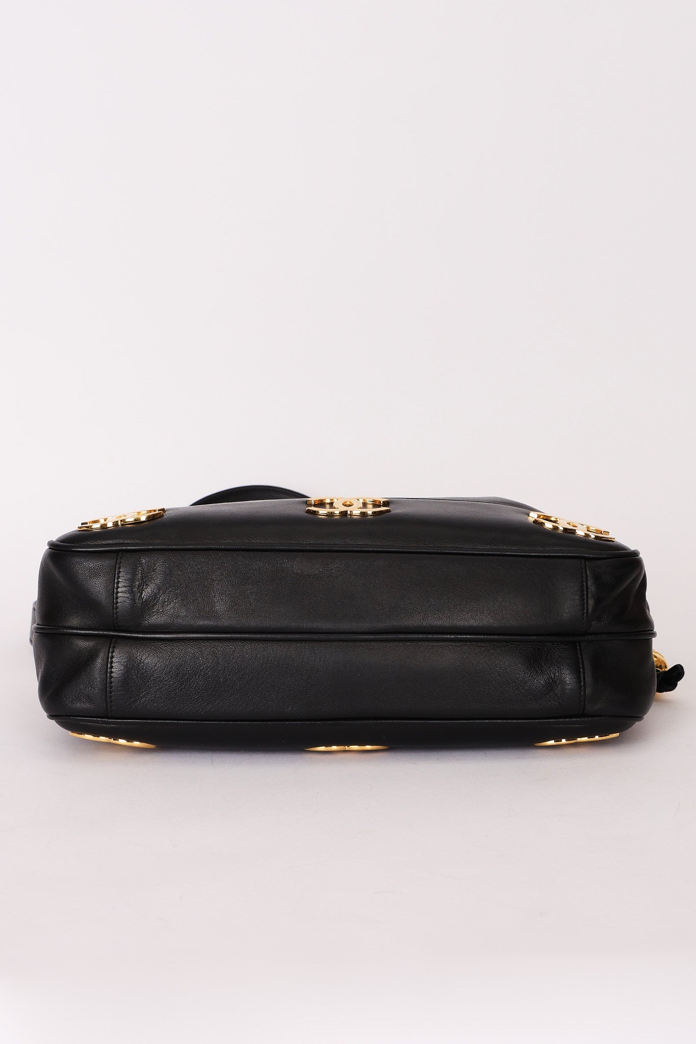 Chanel Triple CC Tote Black Lambskin 24K GP