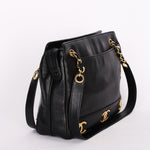 Chanel Triple CC Tote Black Lambskin 24K GP
