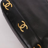 Chanel Triple CC Tote Black Lambskin 24K GP