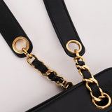 Chanel Triple CC Tote Black Lambskin 24K GP