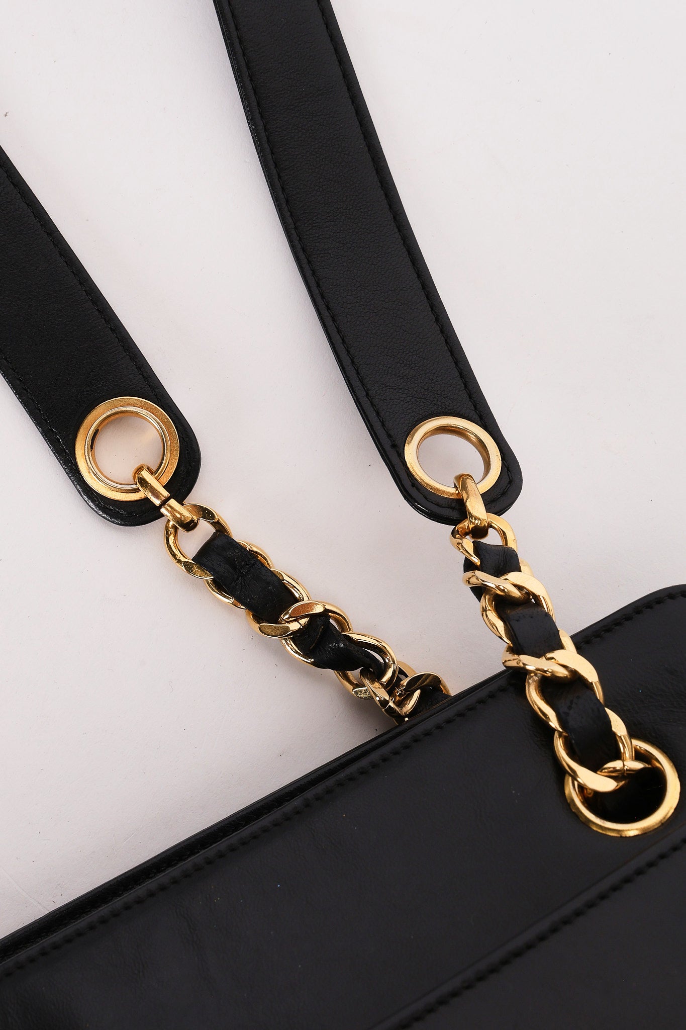 Chanel Triple CC Tote Black Lambskin 24K GP