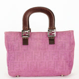 Fendi Zucca Top Handle Tote Purple
