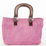 Fendi Zucca Top Handle Tote Purple