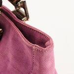 Fendi Zucca Top Handle Tote Purple