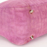 Fendi Zucca Top Handle Tote Purple