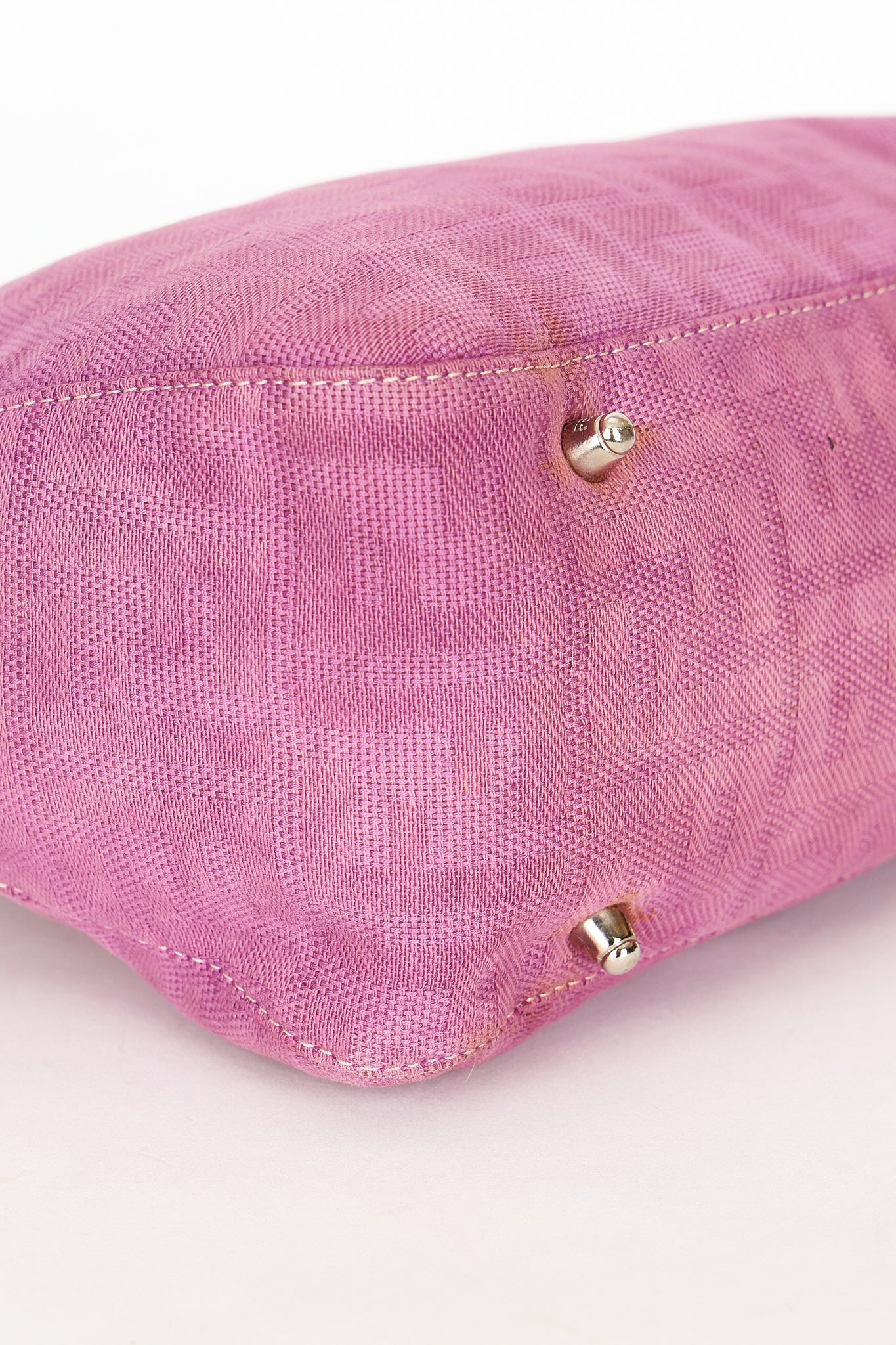 Fendi Zucca Top Handle Tote Purple