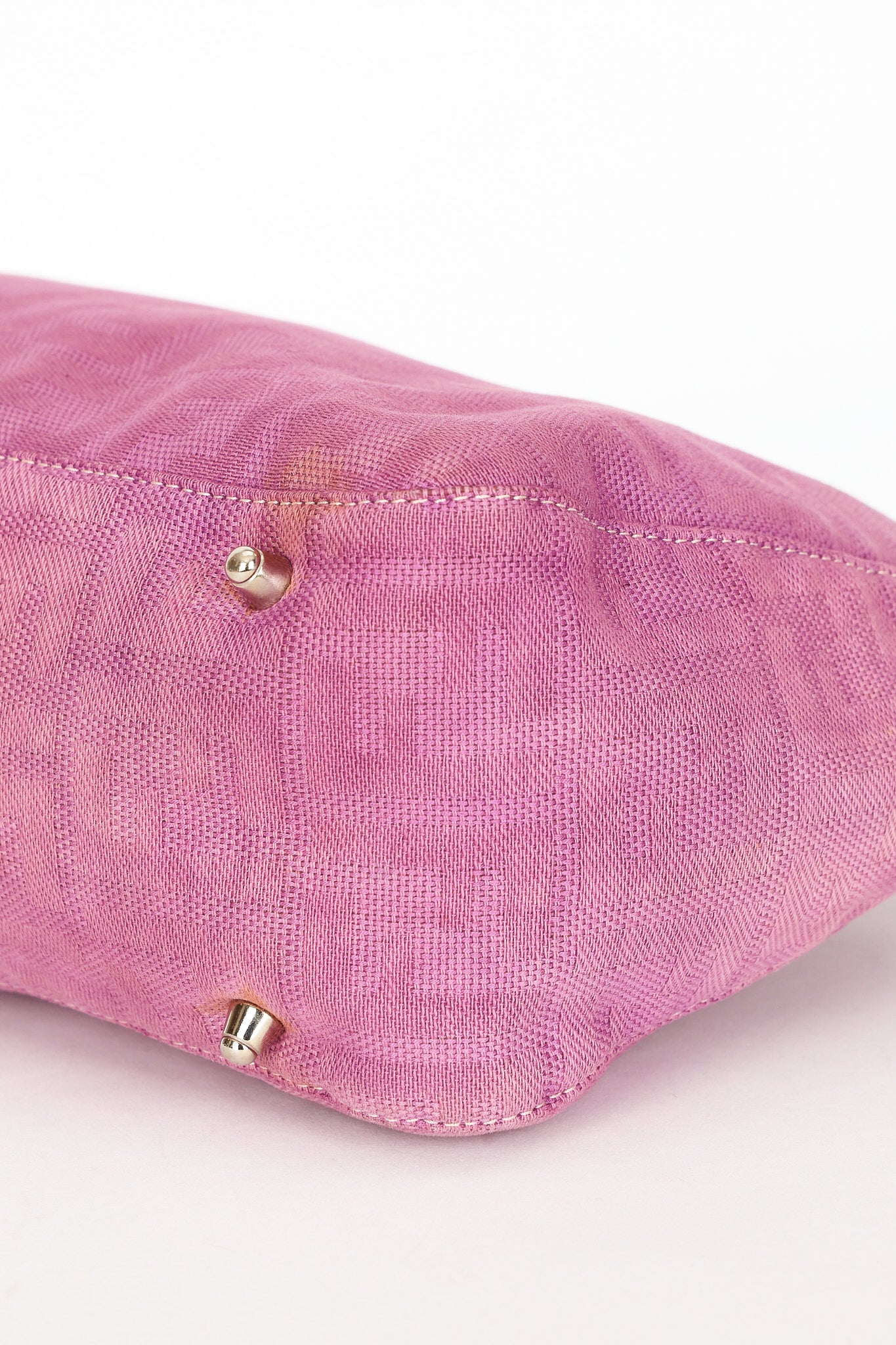Fendi Zucca Top Handle Tote Purple