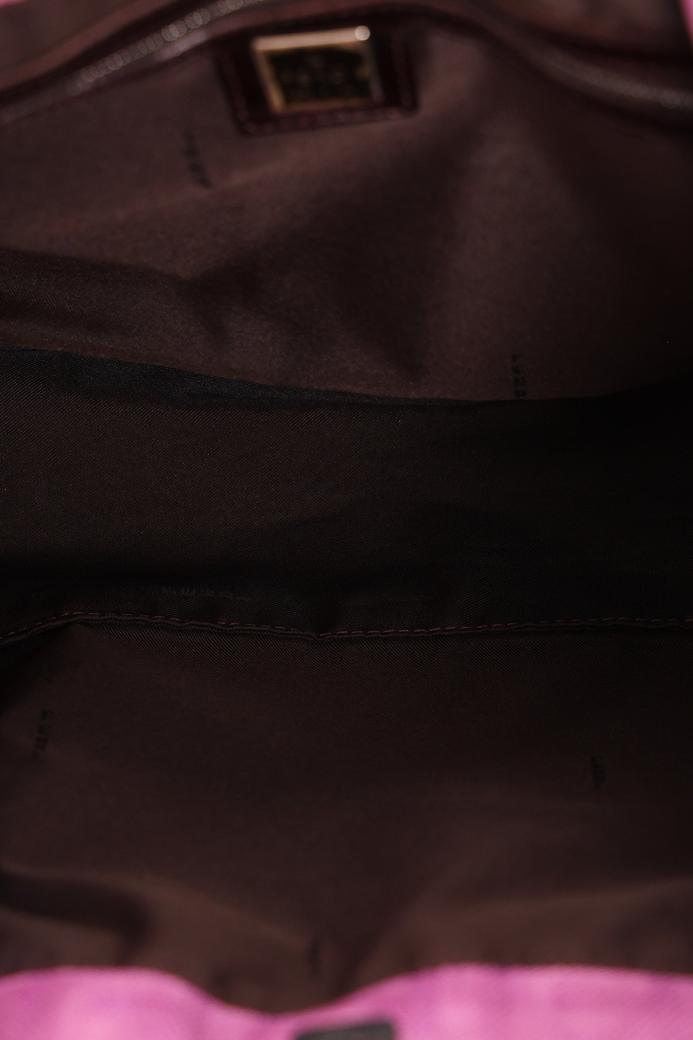 Fendi Zucca Top Handle Tote Purple