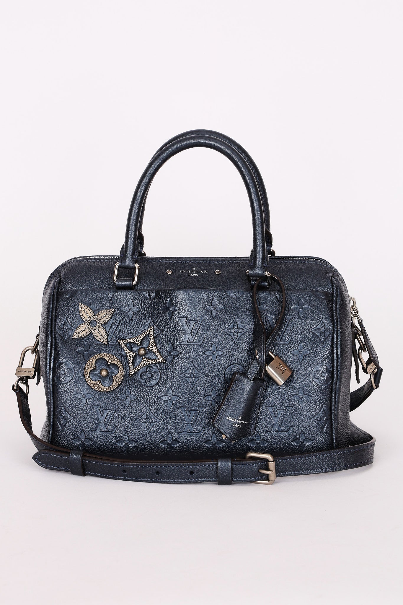 Louis Vuitton Monogram Empreinte Speedy Bandouliere 25 with Pins 2017