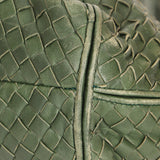 Bottega Veneta Intrecciato Shoulder Bag Green