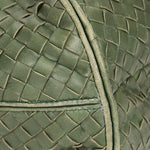Bottega Veneta Intrecciato Shoulder Bag Green