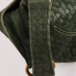 Bottega Veneta Intrecciato Shoulder Bag Green