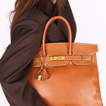 Hermès Birkin 35 Gold Courchevel Retourne 1996 GHW