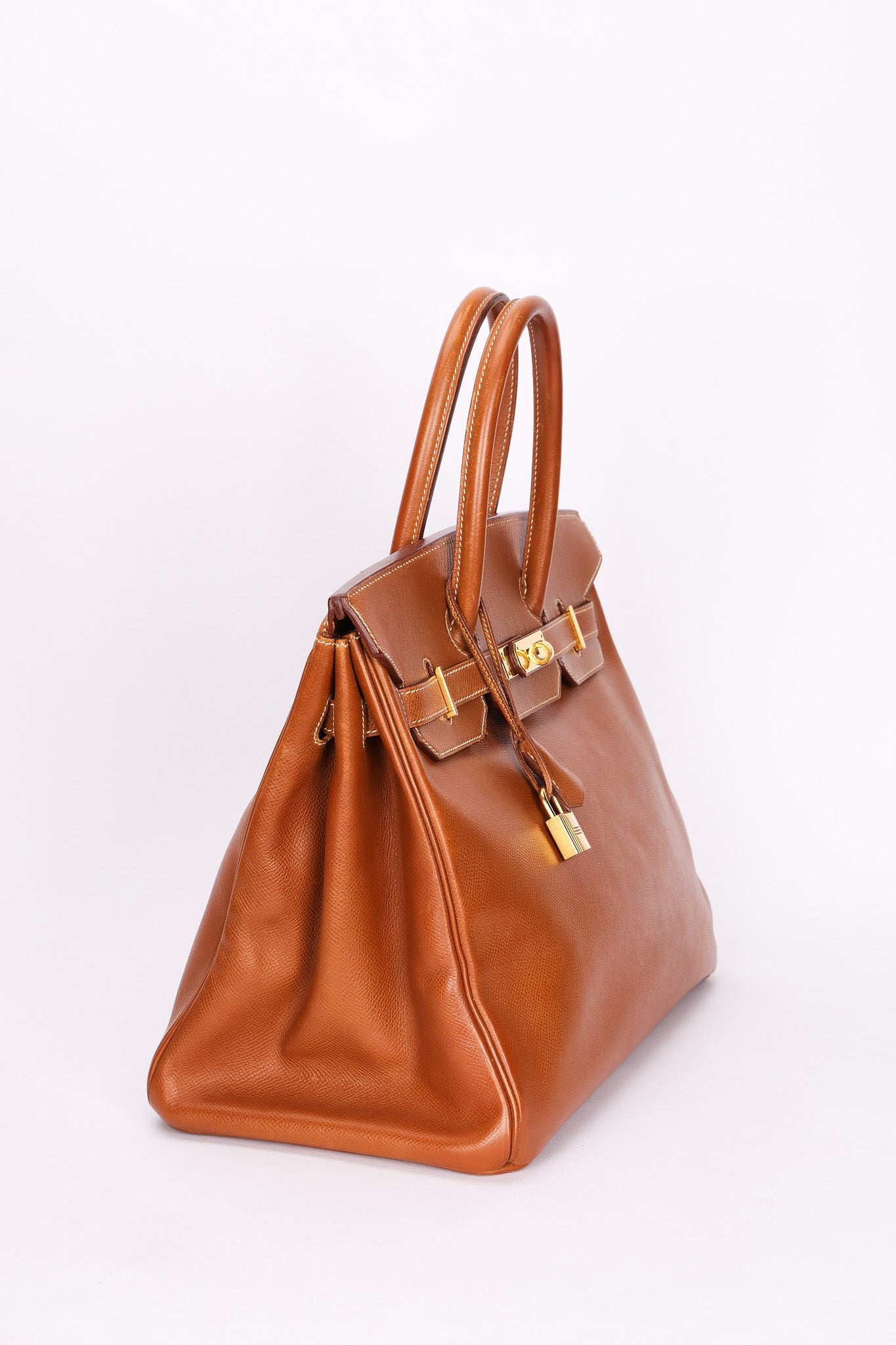 Hermès Birkin 35 Gold Courchevel Retourne 1996 GHW