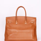 Hermès Birkin 35 Gold Courchevel Retourne 1996 GHW