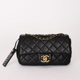 Rare Chanel "Meat Package" Mini Rectangle Black Lambskin AGHW
