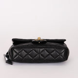 Rare Chanel "Meat Package" Mini Rectangle Black Lambskin AGHW
