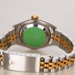 Rolex Datejust 26mm 6917 Champagne Diamond Dial Fluted Bezel Two Tone Yellow Gold Jubilee Bracelet