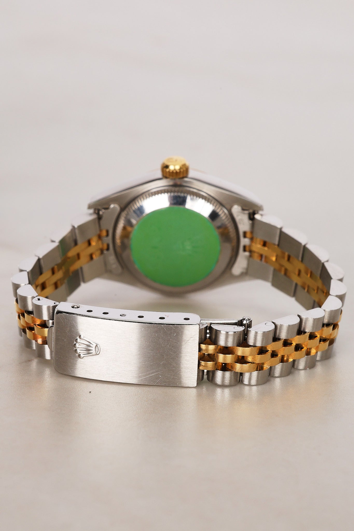 Rolex Datejust 26mm 6917 Champagne Diamond Dial Fluted Bezel Two Tone Yellow Gold Jubilee Bracelet