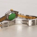 Rolex Datejust 26mm 6917 Champagne Diamond Dial Fluted Bezel Two Tone Yellow Gold Jubilee Bracelet