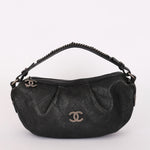 Chanel Small Outdoor Ligne Shoulder Bag Black Caviar RHW