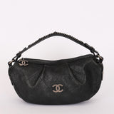 Chanel Small Outdoor Ligne Shoulder Bag Black Caviar RHW