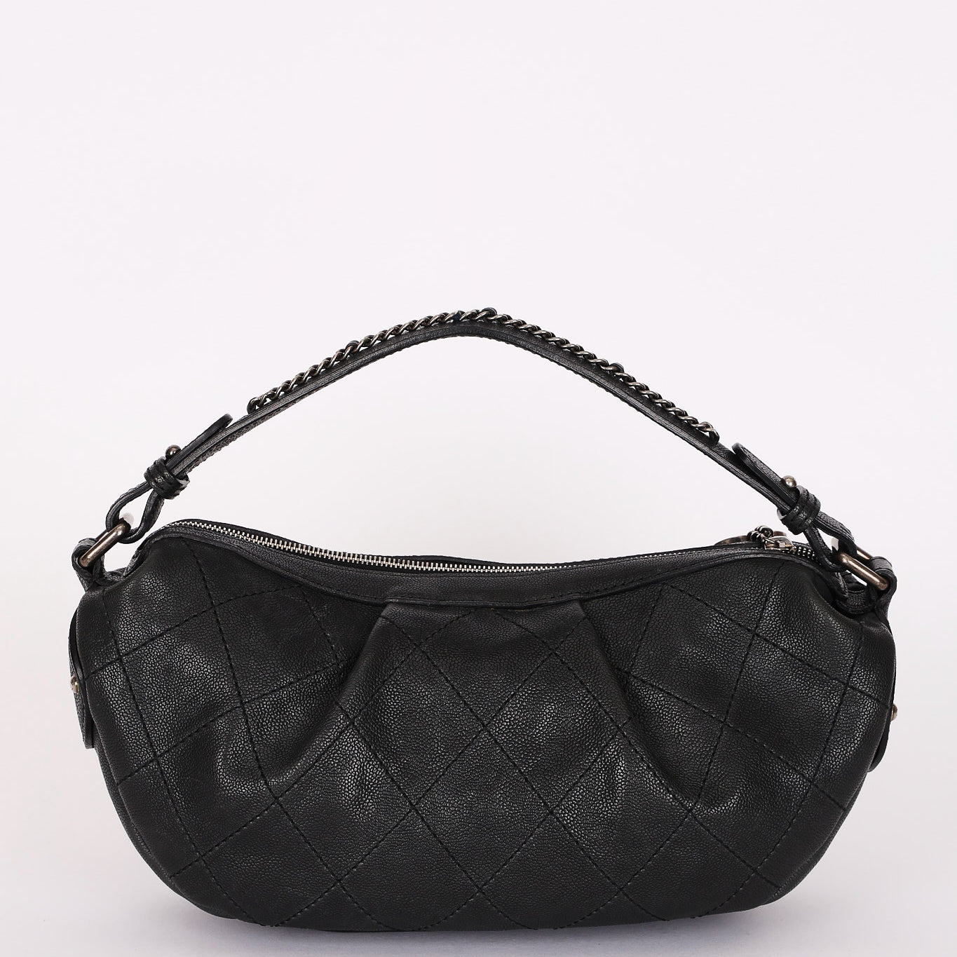 Chanel Small Outdoor Ligne Shoulder Bag Black Caviar RHW