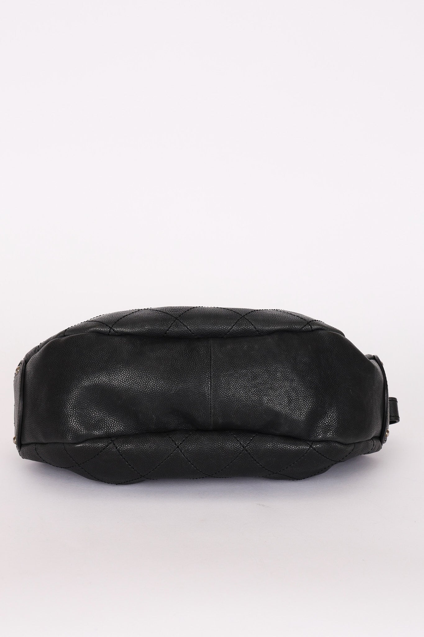 Chanel Small Outdoor Ligne Shoulder Bag Black Caviar RHW