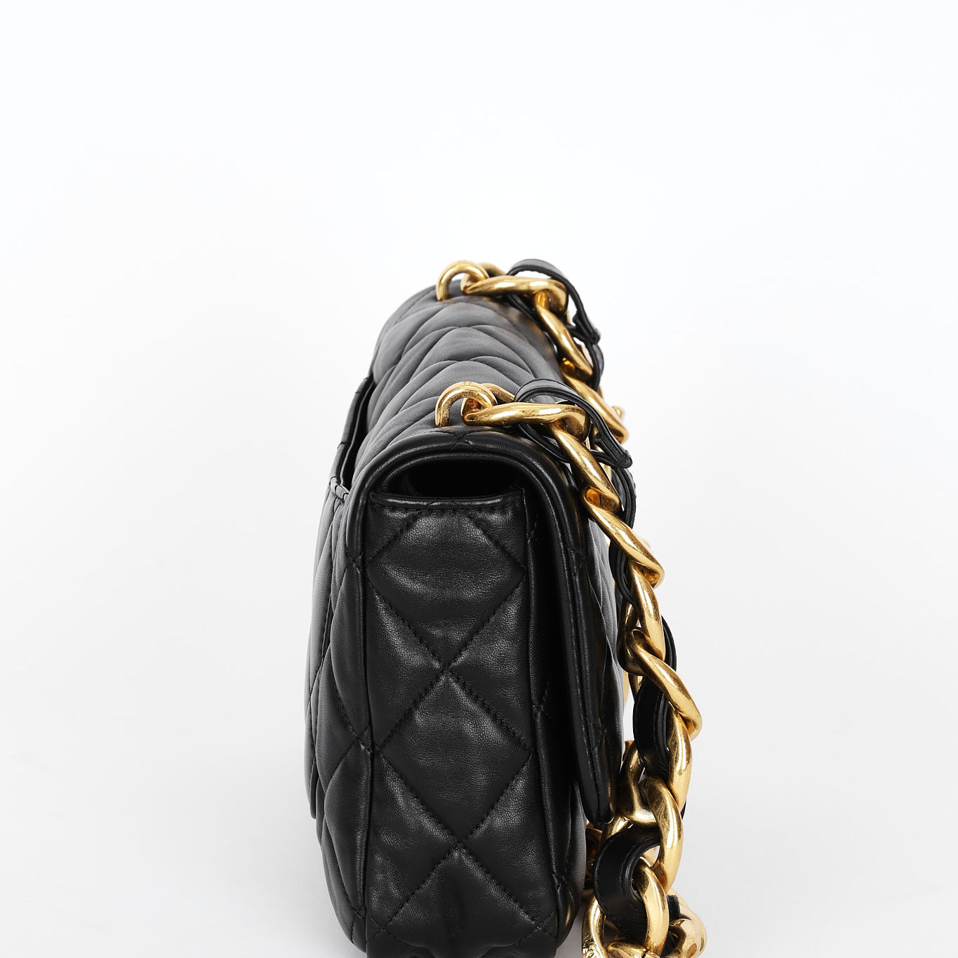 Chanel Large Funky Town Single Flap Black Calfskin 2022 AGHW